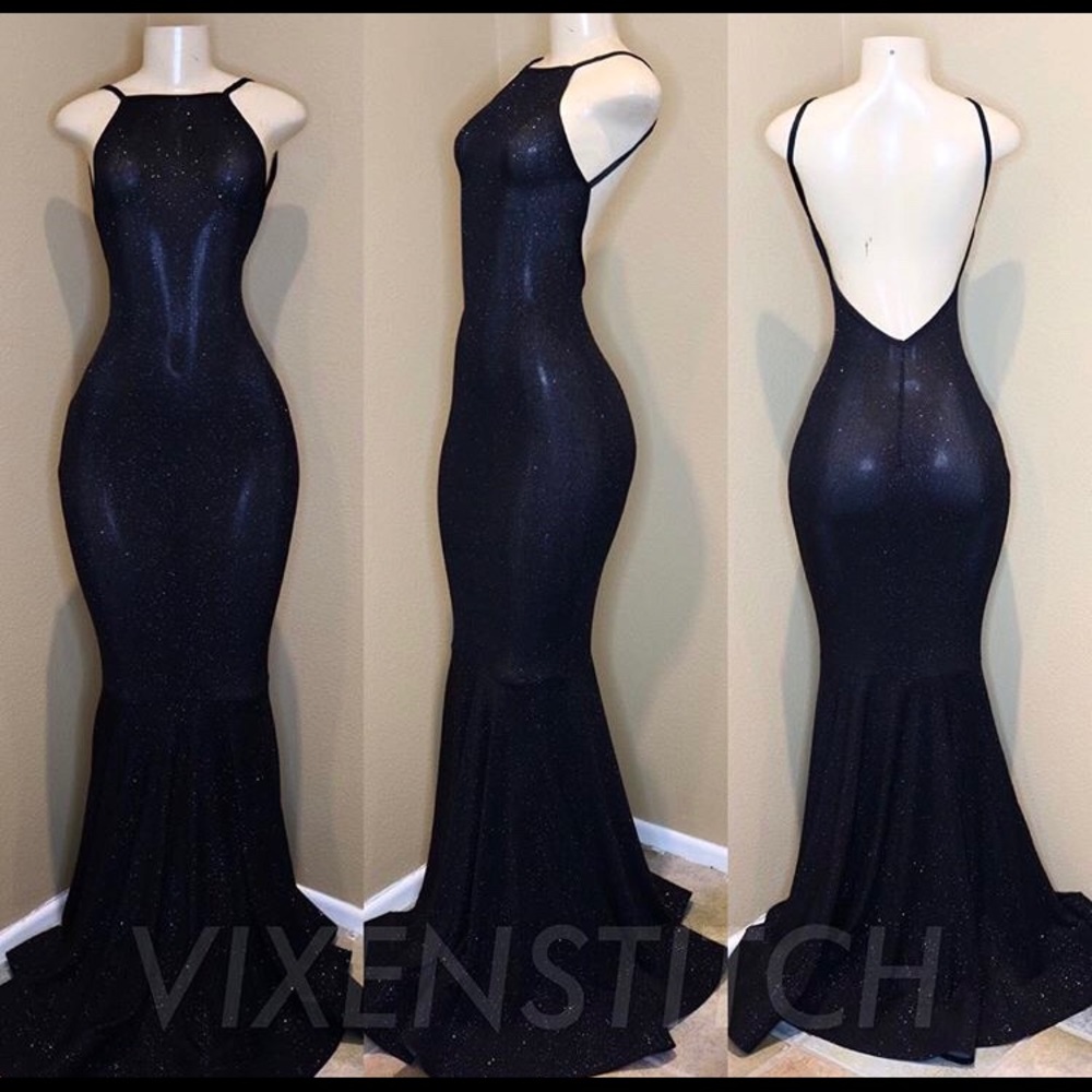 Sparkly Black Prom Dress
